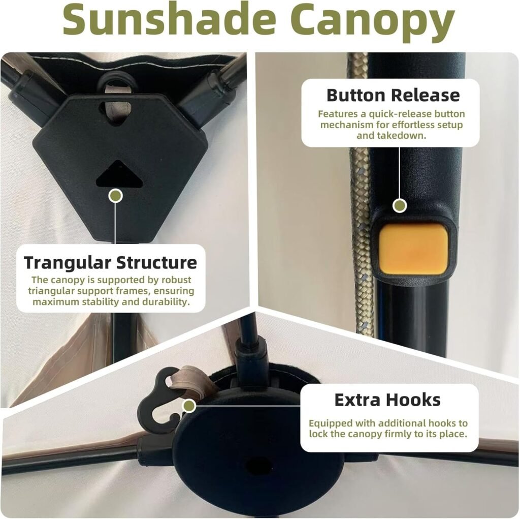 Floating platform with sunshade, seating and ladder for pool or lake use