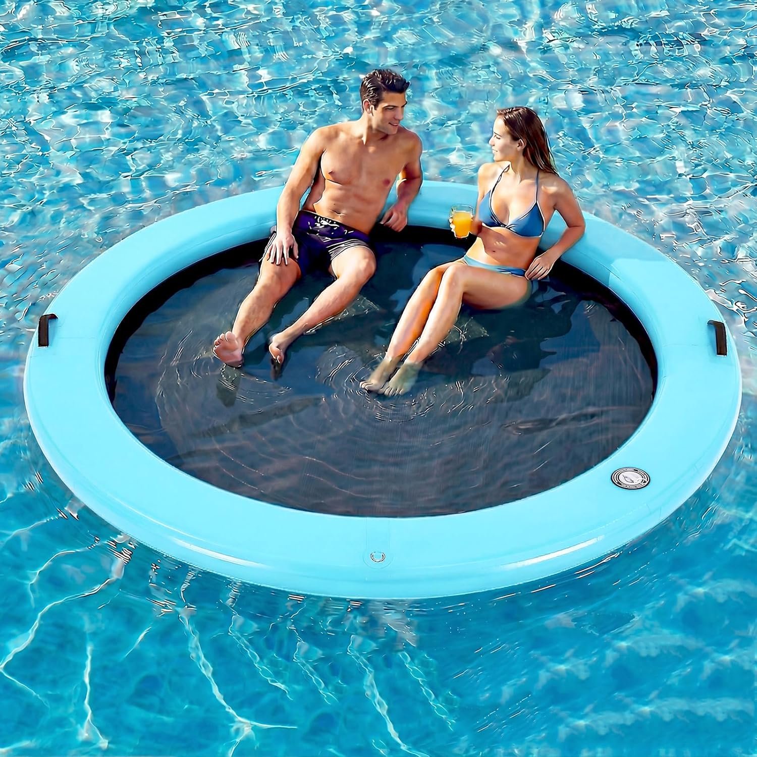 Danrelax 8FT Round Inflatable Floating Dock