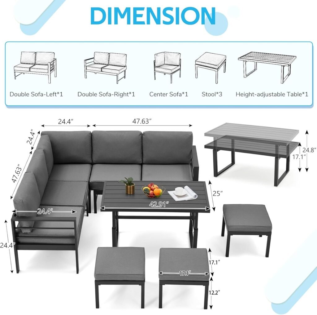Danrelax outdoor furniture setup for poolside or balcony seating area