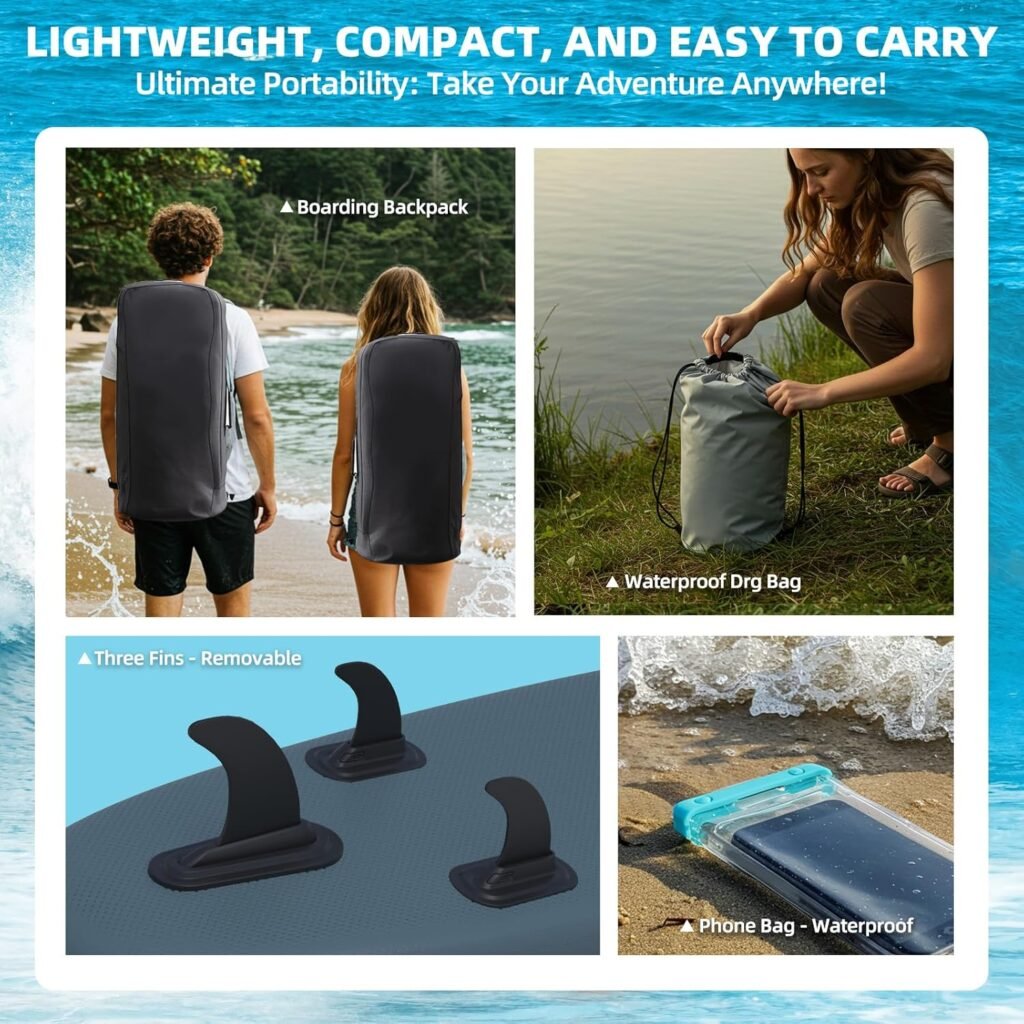 Danrelax Inflatable SUP with Paddle, Pump and Storage Accessories